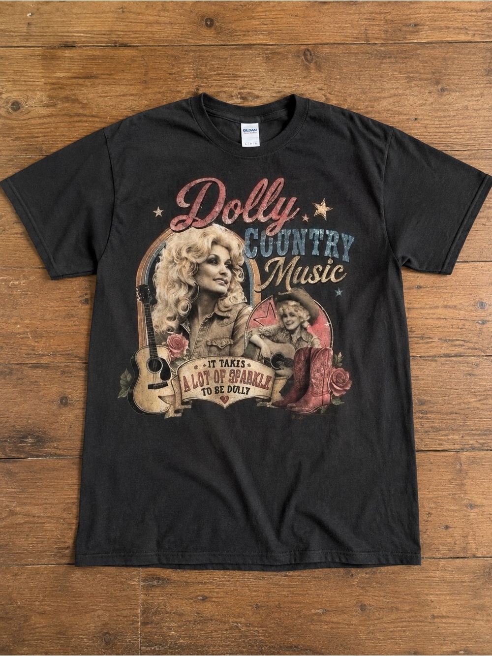 Dolly Parton Tribute Graphic T-Shirt RIP Country Music Vintage Style